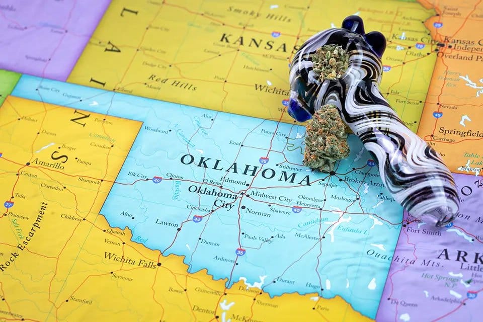 Raport: 38% spadek rynku marihuany w Oklahomie od lipca - MEDCAN24