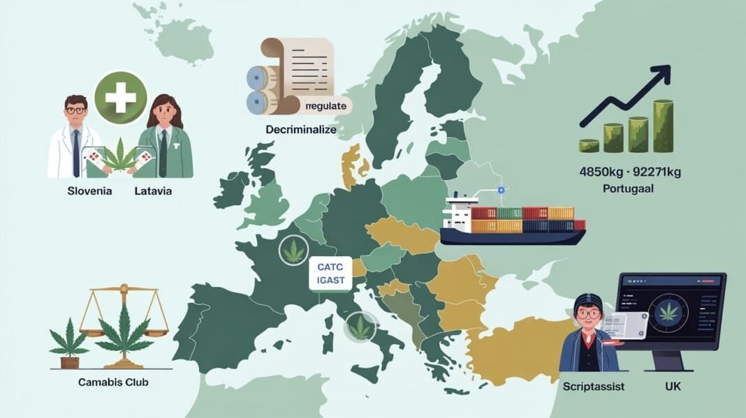 Slovenia Breaks Cannabis Mould, Latvia to Follow Suit, Bavaria Turns Green, Record Portuguese Exports…And More –