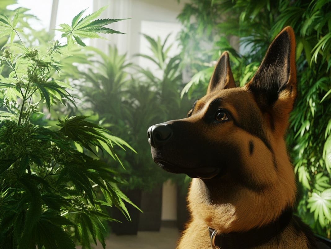 German Shepherd ‘Demi’ Sniffs Out Cannabis on Her Field Debut in Amreli