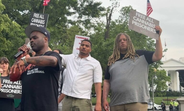 Former Marijuana Prisoners And Activists Stage White House Event Urging Trump To Free People Still Incarcerated Over Cannabis